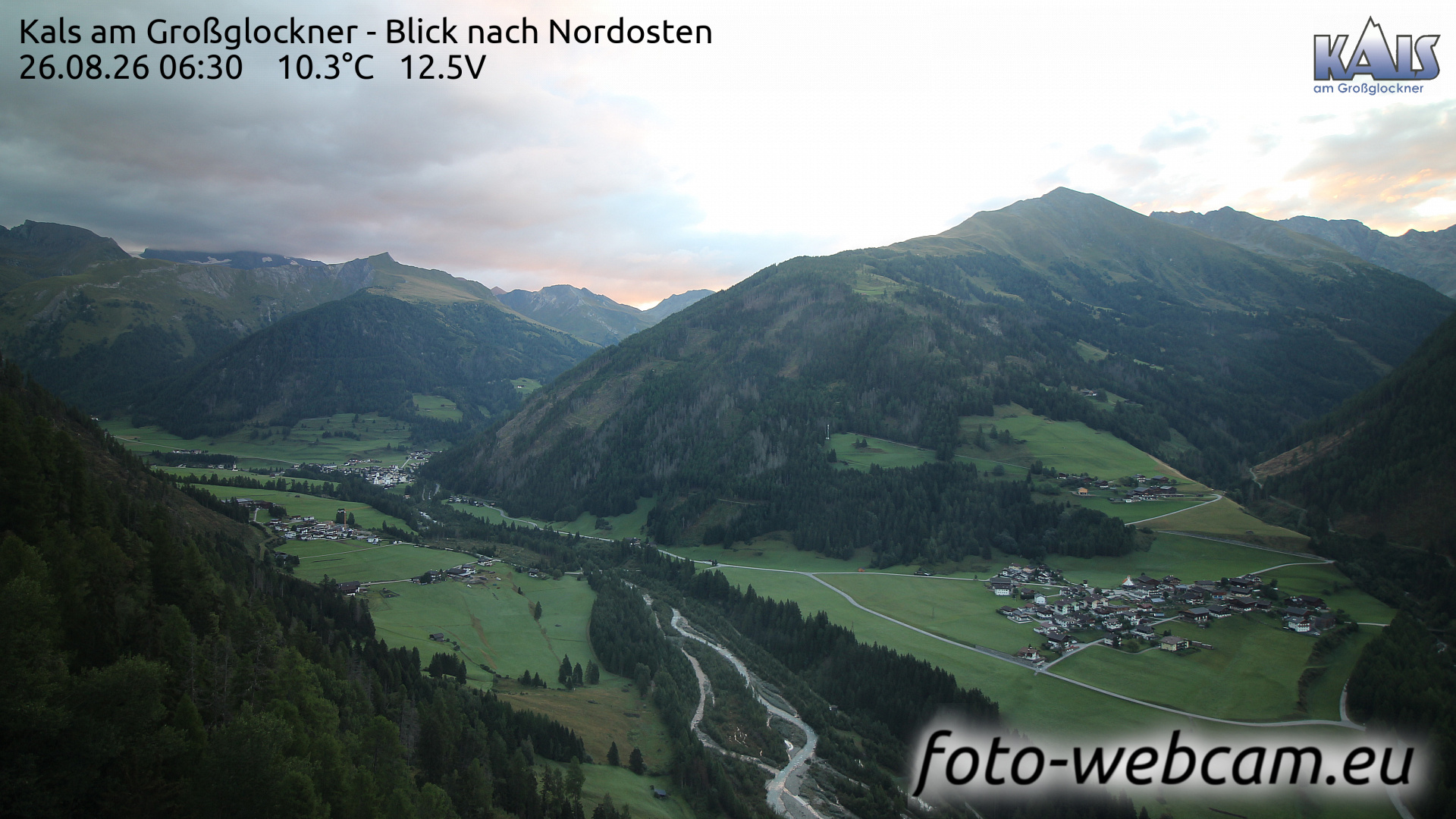 Webcam Kals: HD Panorama Kals Nord