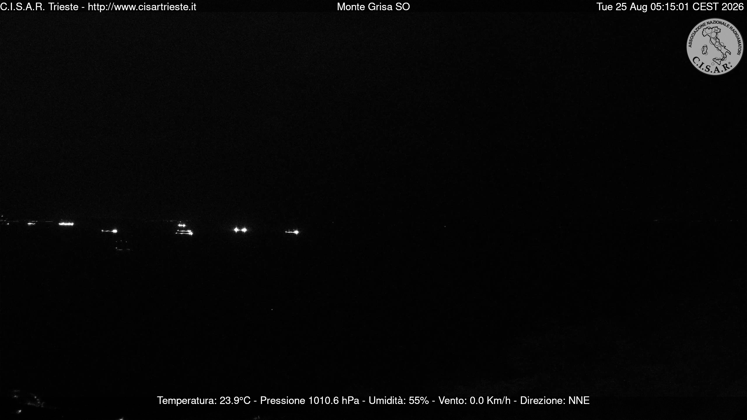 Webcam Trieste: Gulf of Trieste from Monte Grisa