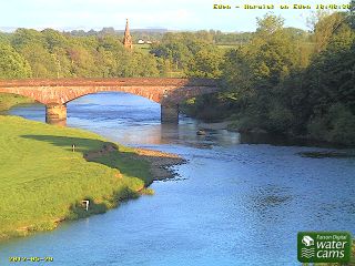 Webcam Warwick-on-Eden: River Eden at Warwick-on-Eden