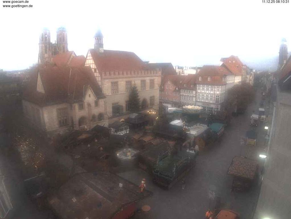 Gottingen: Historisches Rathaus mit Gänseliesel-Brunnen
