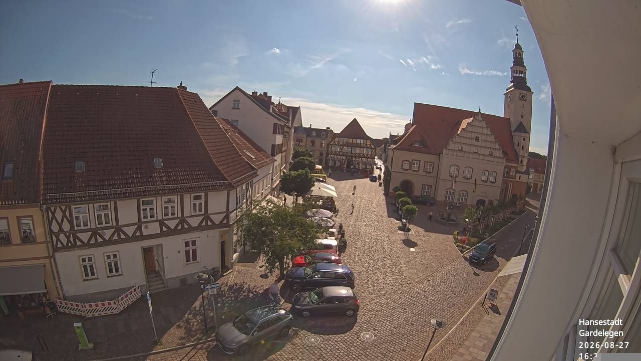 Gardelegen: Blick auf den Rathausplatz
