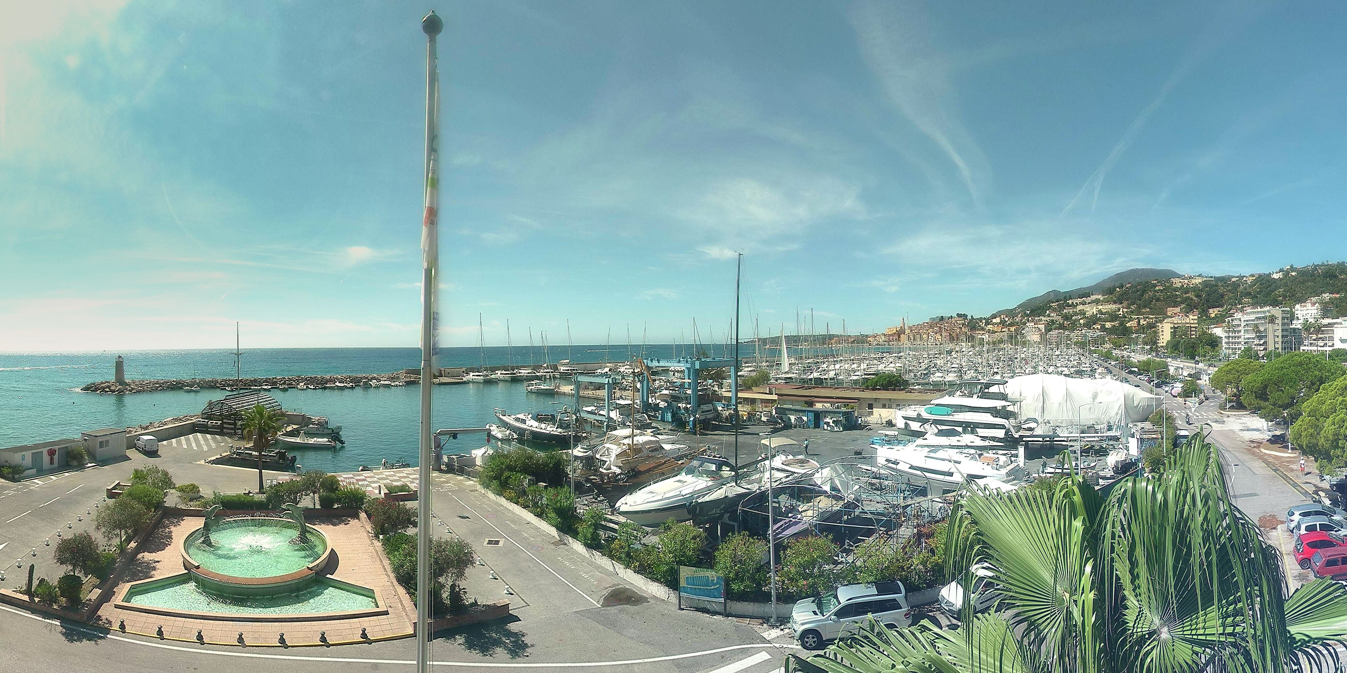 Webcam Menton: Panorama View