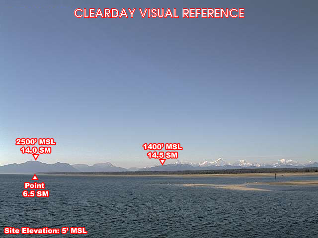 Webcam Gustavus Dock, Alaska: Gustavus Dock Airfield (PAGS), View in Western Direction