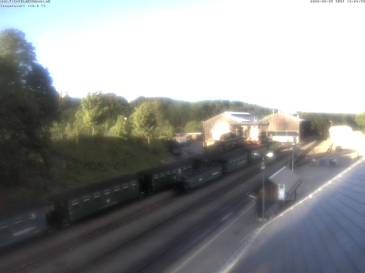 Webcam Oberwiesenthal: Station Fichtelbergbahn