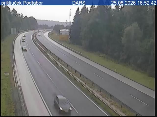 Podbrezje: A2/E61, Karavanke - Ljubljana, priključek Podtabor