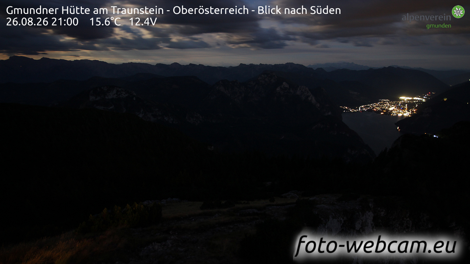 Webcam Traunstein: HD Panorama Traunstein