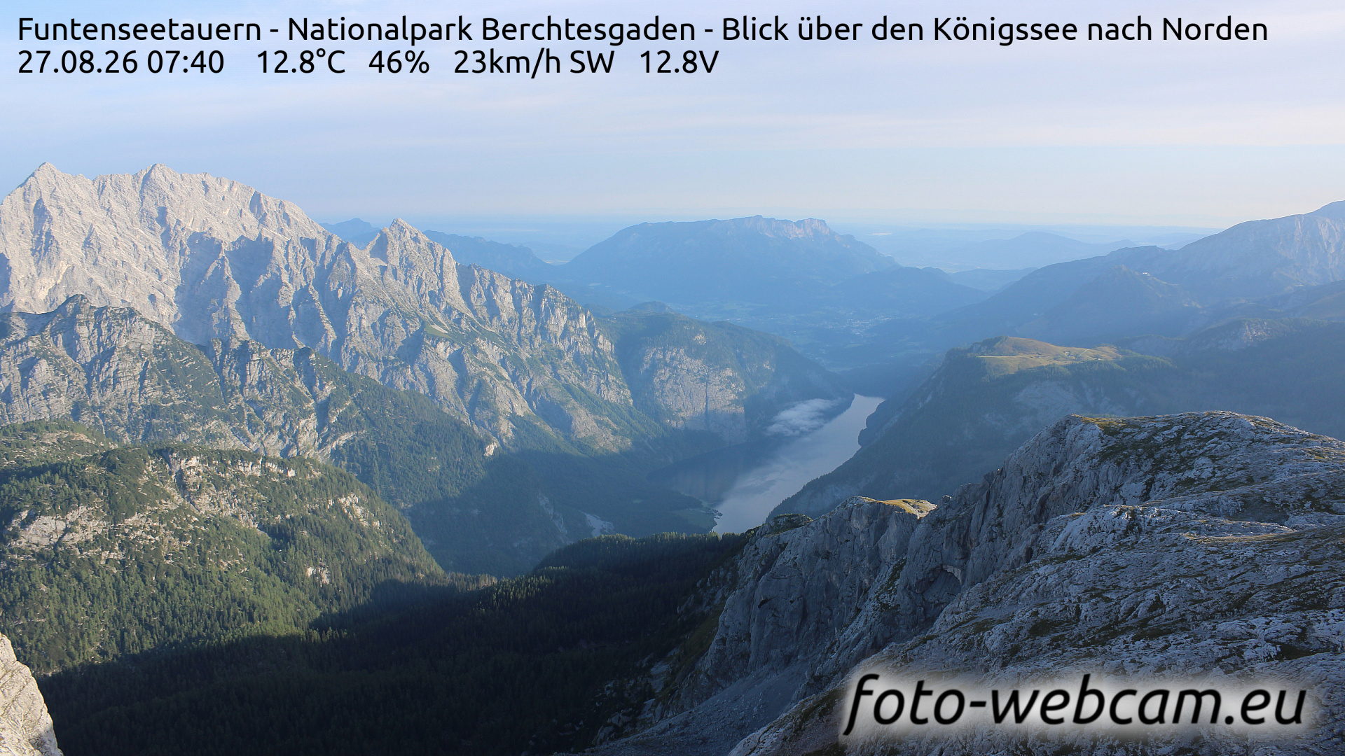 Webcam Berchtesgaden: HD Panorama Funtenseetauern