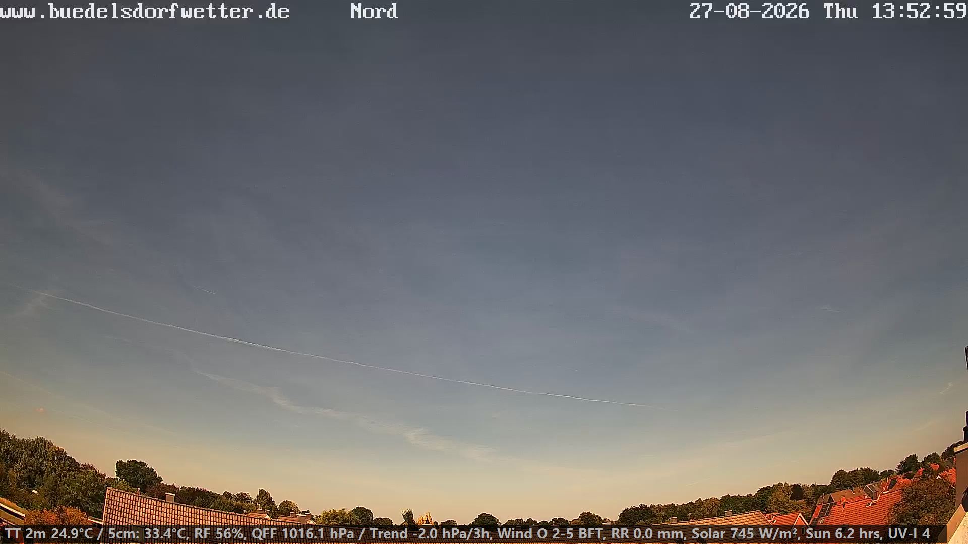 Webcam Büdelsdorf: Weathercam Büdelsdorf