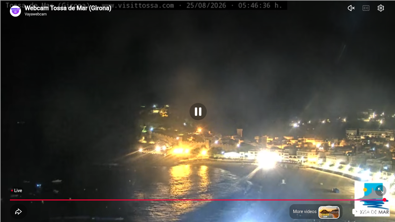 Webcam Tossa de Mar: Beach View