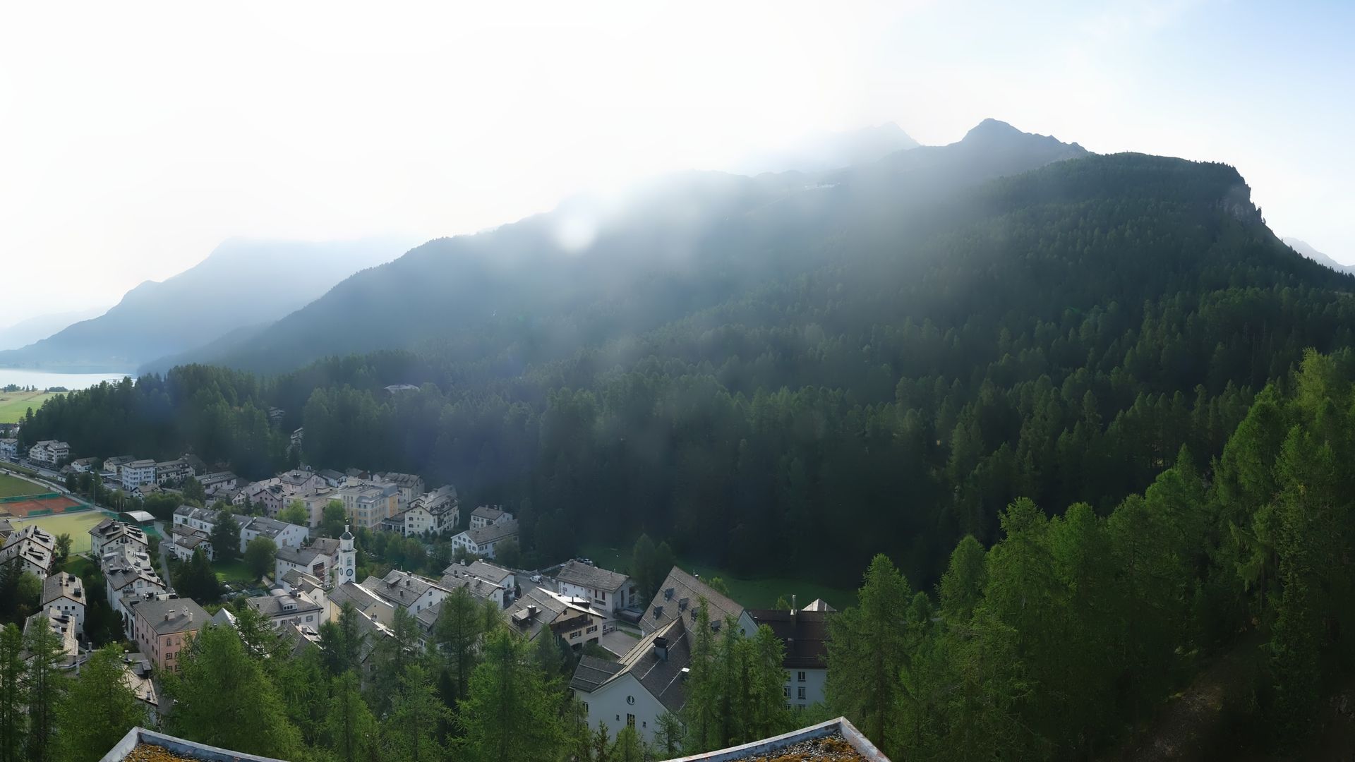 Sils im Engadin: La Chazza - Lake Sils - Lake Silvaplana - Piz Corvatsch