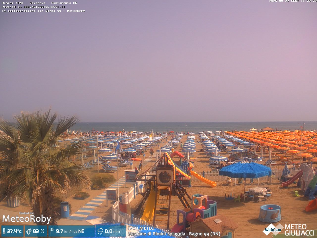 Webcam Rimini: Beach of Rimini