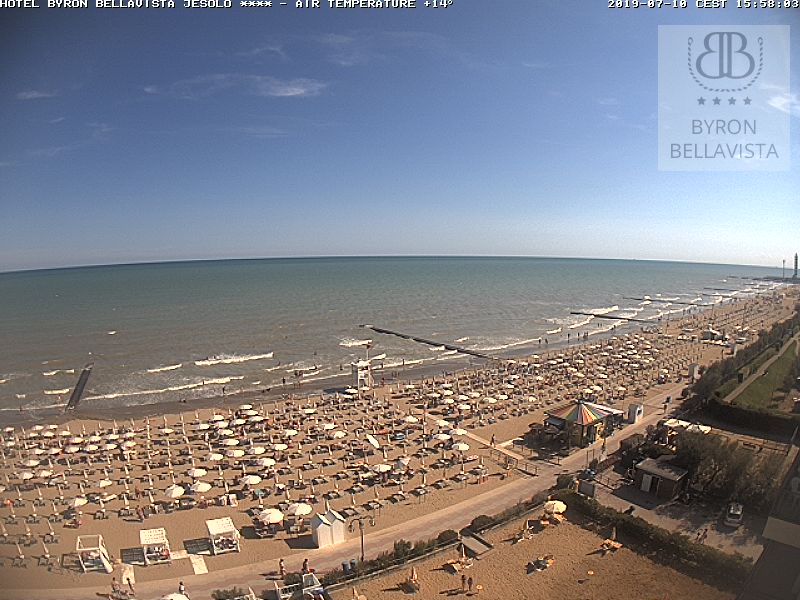 Webcam Jesolo: Beach Panorama
