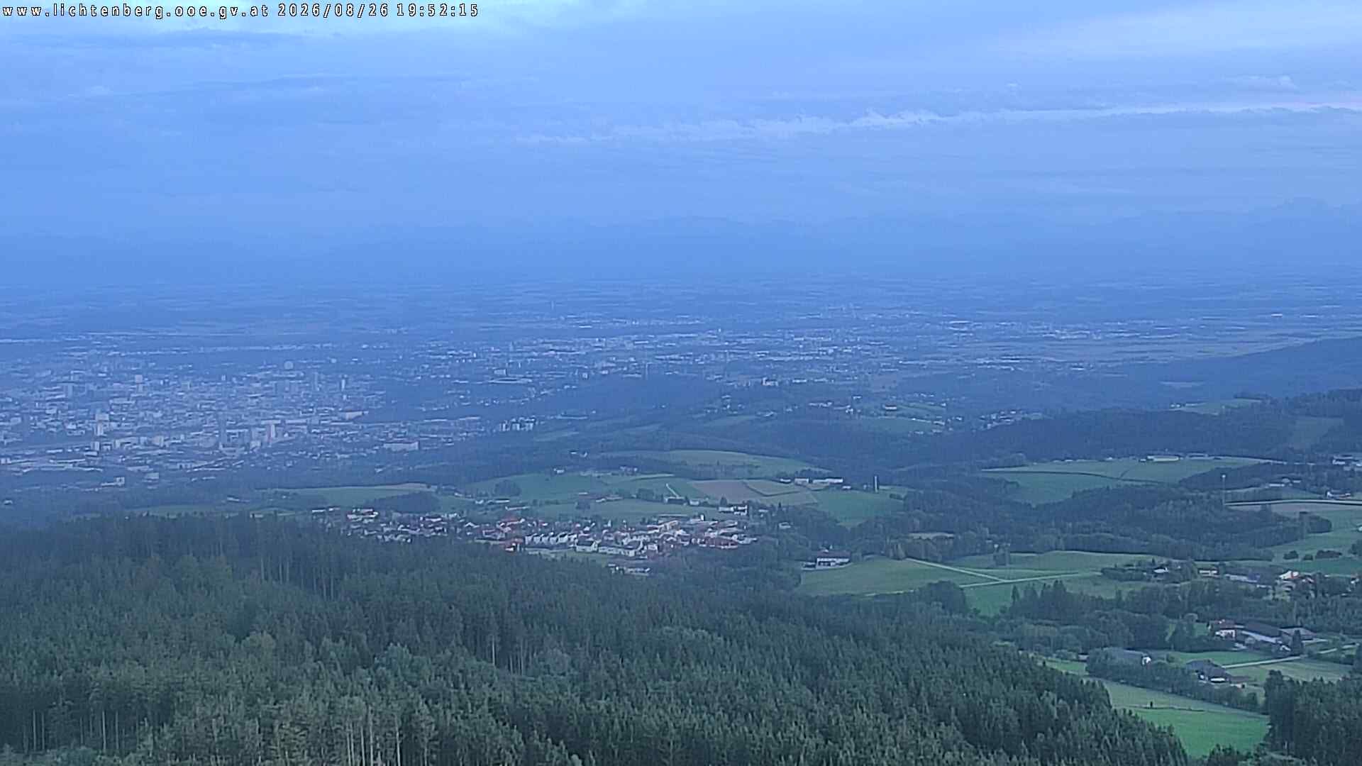 Lichtenberg › South: Pöstlingbergbahn Bergstation - Linz - Alps