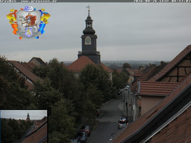 Webcam Greußen: View of Greußen
