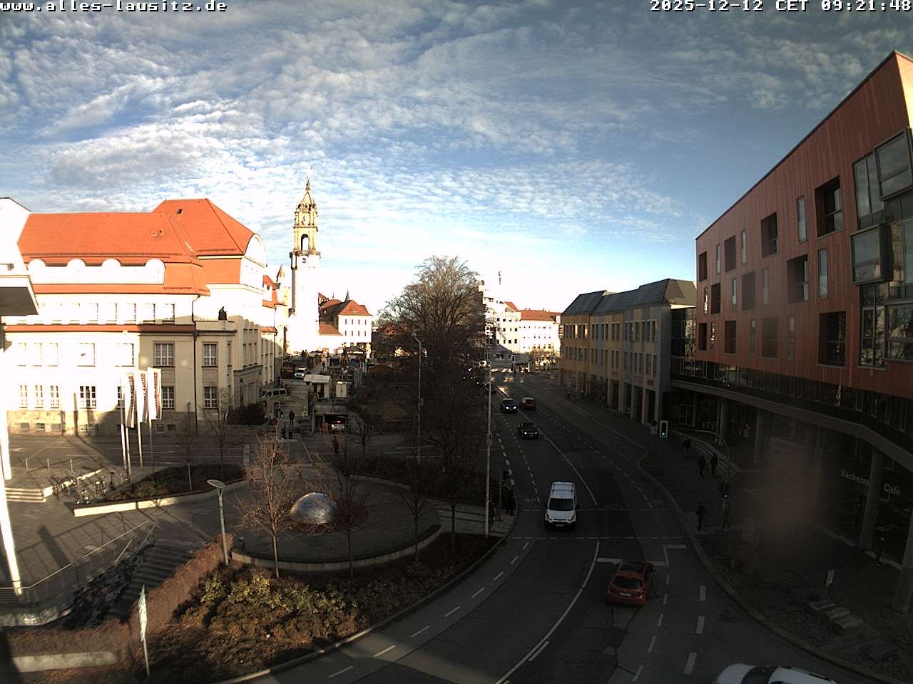 Bautzen - Budysin: Blick aus dem MDR-Regionalstudio über die Stadt