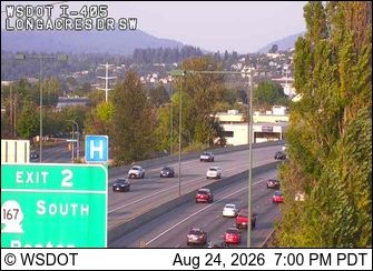 Burien: I-405 at MP 1.4: Longacres Dr