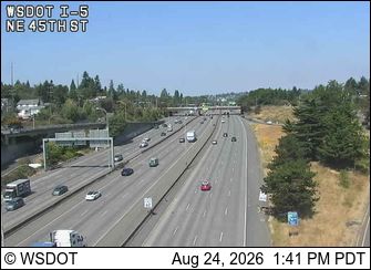 Wallingford: I-5 at MP 169.3: NE 45th St