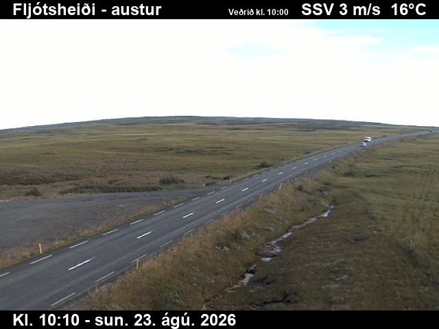 Webcam Fljótsheiði: Hringvegur Eastwards