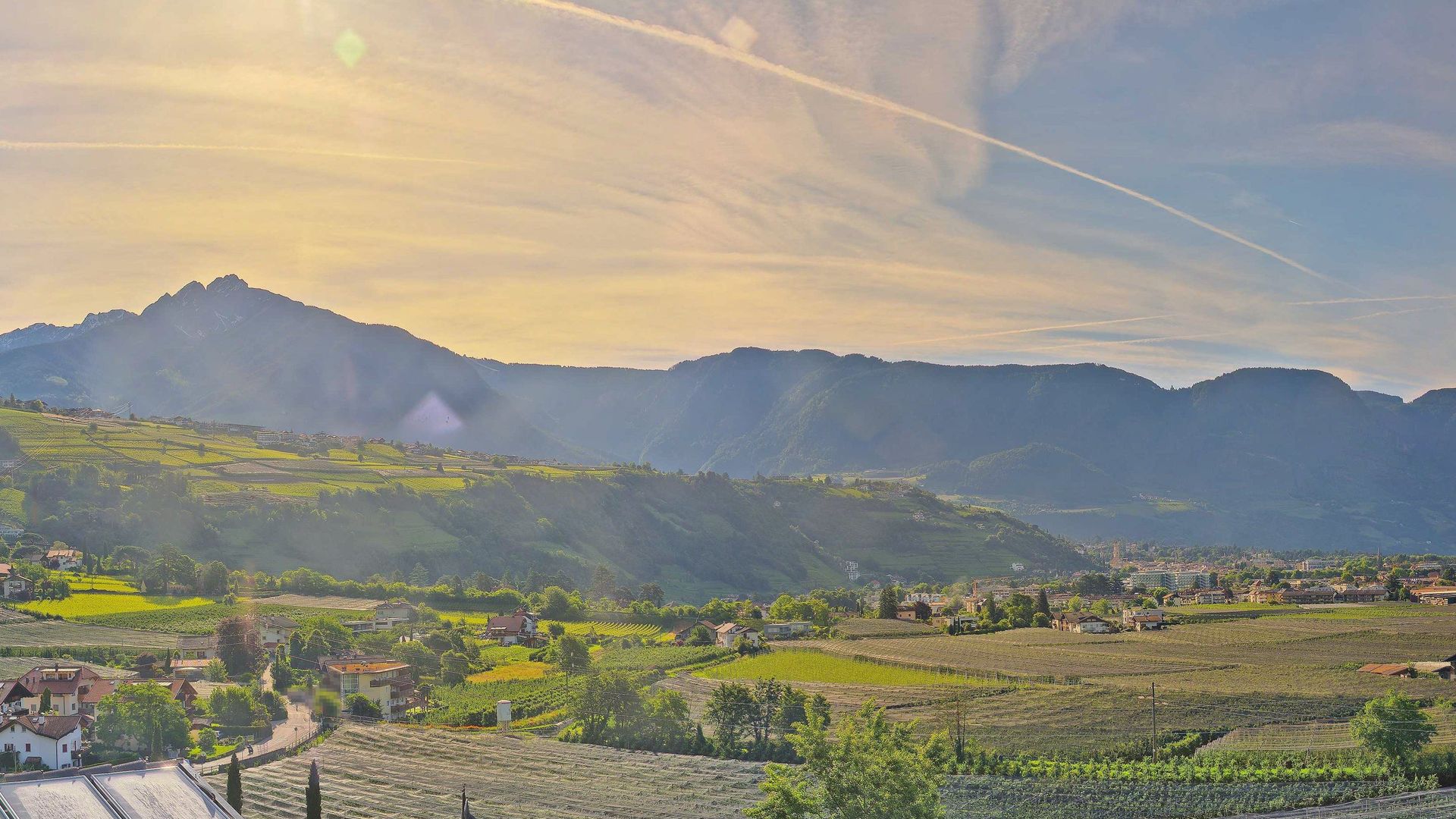 Marling - Marlengo: Blick auf Algund - Altes Dorf