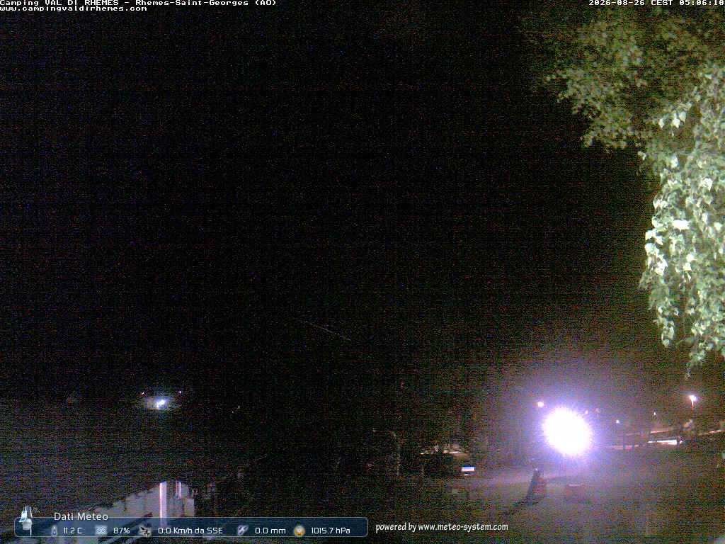 Webcam Rhêmes-Saint-Georges: Camping Val di Rhemes