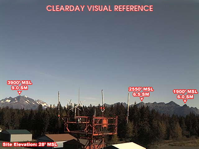 Webcam Cordova, Alaska: Cordova Airfield (PACV), View in Eastern Direction