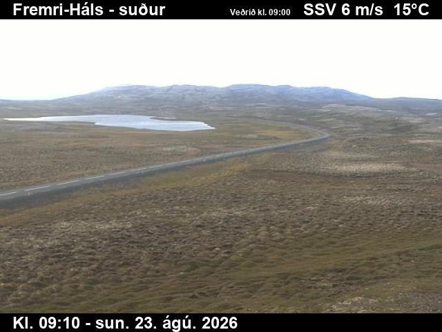 Webcam Hálsar: Route 85 Southwards