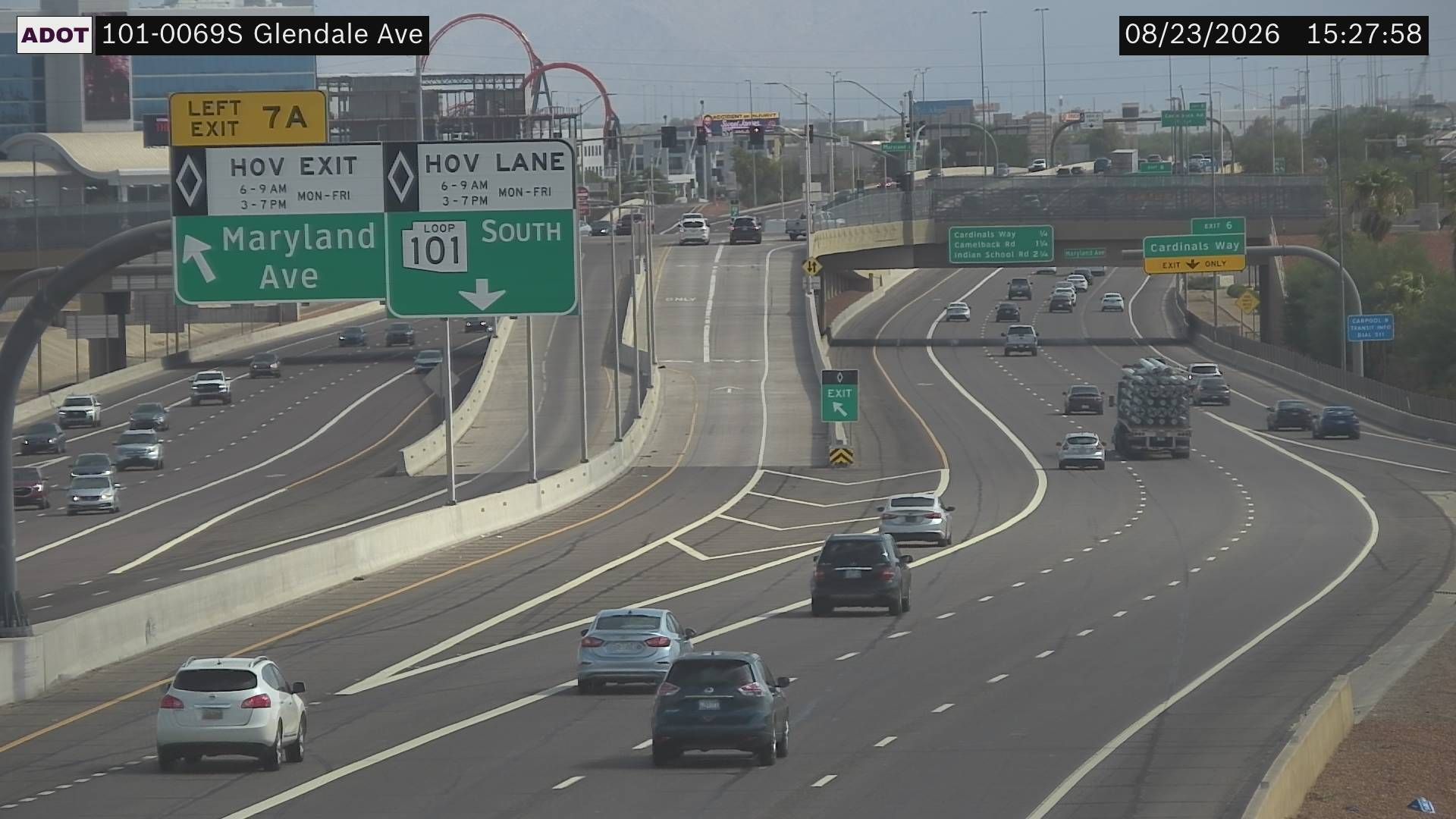 Peoria: Loop 101 South at Glendale Rd