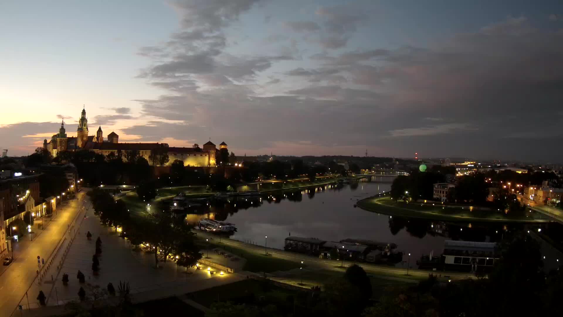 Webcam Krakow: Wawel and Vistula River