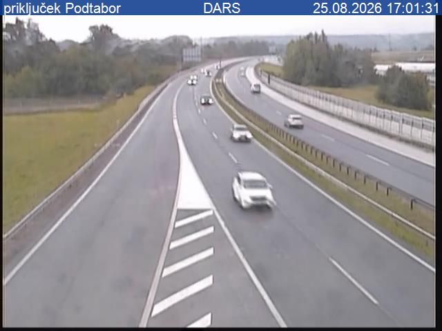 Podbrezje: A2/E61, Karavanke - Ljubljana, priključek Podtabor