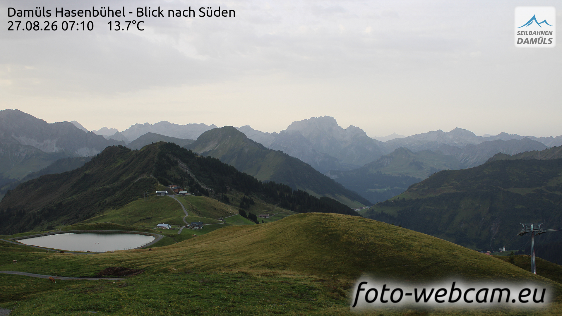 Webcam Damuels: HD Panorama Hasenbühel