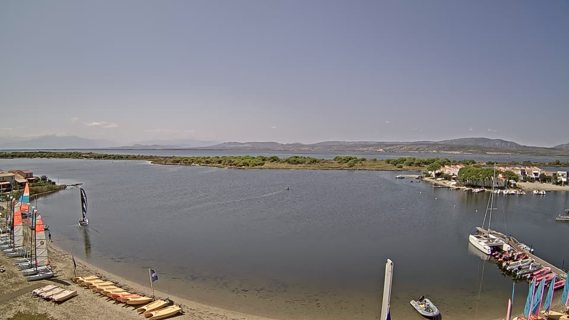 Webcam Leucate: Base de Voile