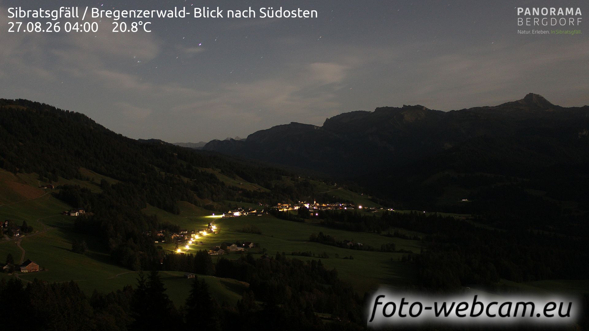 Sibratsgfall: Bregenzerwald- Blick nach Südosten