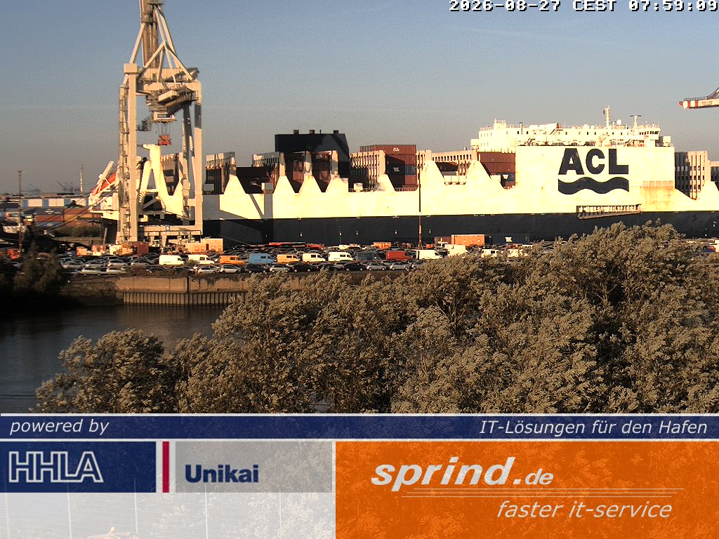 Webcam Hamburg: View towards Elbphilharmonie