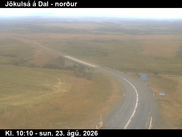 Webcam Jökulsá á Dal: Hringvegur Northwards