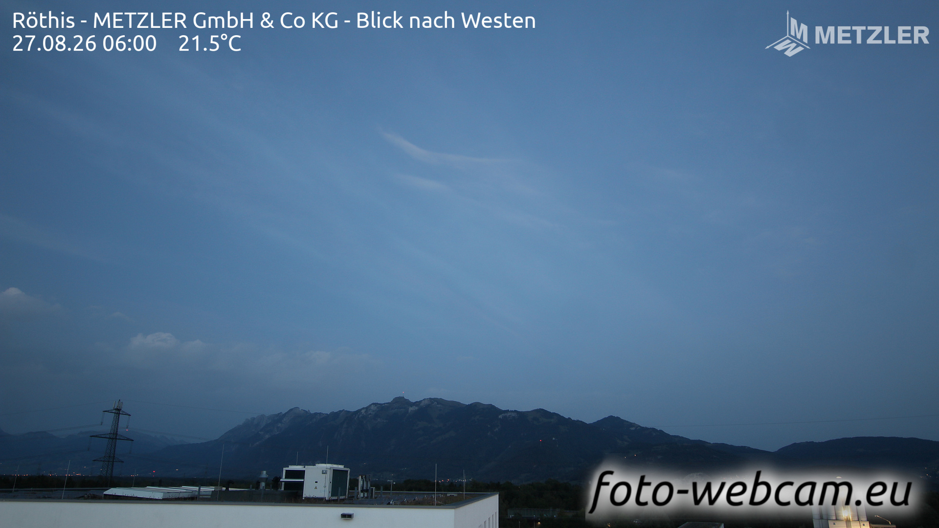 Webcam Röthis: HD Panorama Röthis West