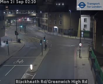 Blackheath Rd/Greenwich High Rd Zoom west - Deptford Bridge