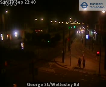 George St/Wellesley Rd Zoom north - Lansdowne Road jct