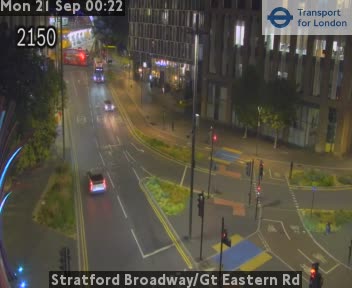 Stratford Broadway/Gt Eastern Rd Zoom WEST-Cam Road jct