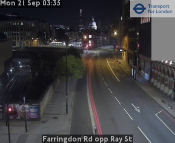 Farringdon Rd opp Ray St North - Farringdon Rd twds Kings Cross