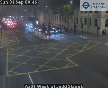 A501 West of Judd Street Easbound