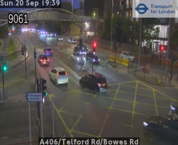 A406/Telford Rd/Bowes Rd WEST - A110 Bowes Rd Twds Arnos Grove Station