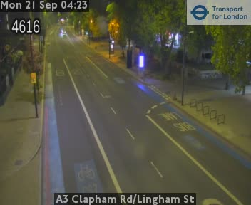 A3 Clapham Rd/Lingham St South - Clapham Rd twds Clapham
