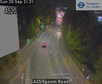 A23/Epsom Road Zoom - Roman Way Flyover