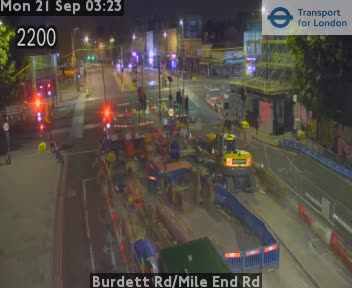 Burdett Rd/Mile End Rd Zoom north - Grove Road