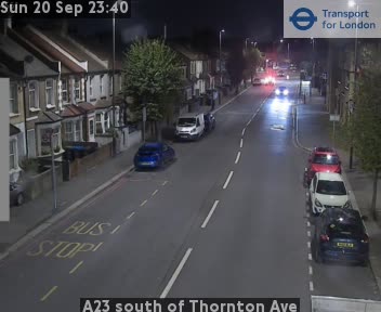 A23 south of Thornton Ave SOUTH-Lombard Rdbt
