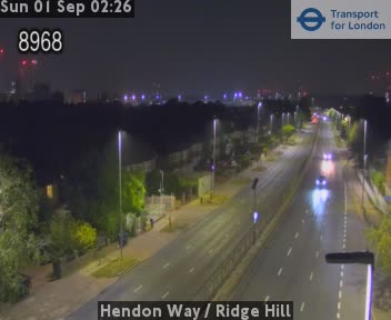 Hendon Way / Ridge Hill Zoom - Pennine Drive Jct