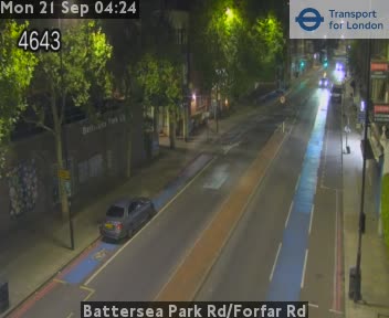 Battersea Park Rd/Forfar Rd Battersea Pk Rd E/B