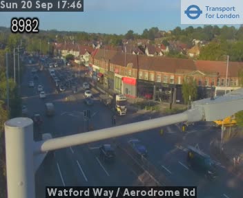 Watford Way / Aerodrome Rd North - A41 towards A1 Fiveways
