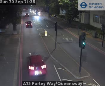 A23 Purley Way/Queensway Zoom - towards Fiveways