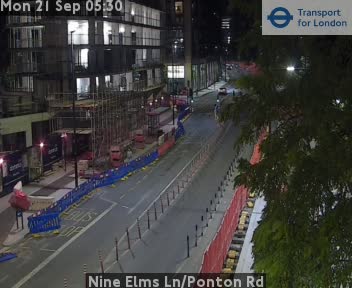 Nine Elms Ln/Ponton Rd NORTH/EAST (twds Vauxhall Cross)